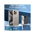 thumbnail image 2 of for iPhone 15 Pro Max 6.7 inch Waterproof Case Magnetic, [Compatible with MagSafe][with Screen Protector][IP68 Underwater][Dustproof] Phone Cover for iPhone 15 Pro Max 6.7" Red, 2 of 7