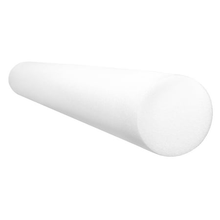 CanDo White PE Foam Rollers for Exercise, Finess, Muscle Restoration, Massage Therapy, Sport Recovery and Physical Therapy for Home, Clinics, Professional Therapy Round 4" x 36"