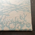 thumbnail image 3 of SAFAVIEH Bella Pascal Floral Coral Wool Area Rug, Beige/Blue, 5' x 8', 3 of 10