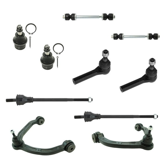 Front Control Arms Ball Joints Sway Links Tie Rods 10 Piece Kit GM Van New PSA52357