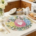 thumbnail image 4 of Deeceymbur Round Printed Easter Table Placemats Durable Polyester Easy Clean for Home Kitchen Restaurant Holiday Celebrations, 4 of 6