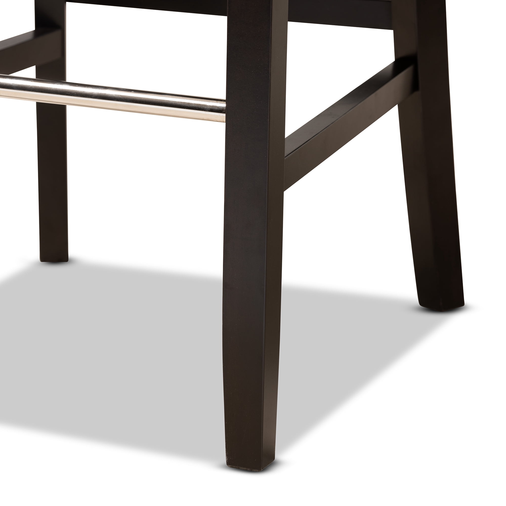 Baxton Studio Daphne Bar Stool, Navy Blue, Set of 2