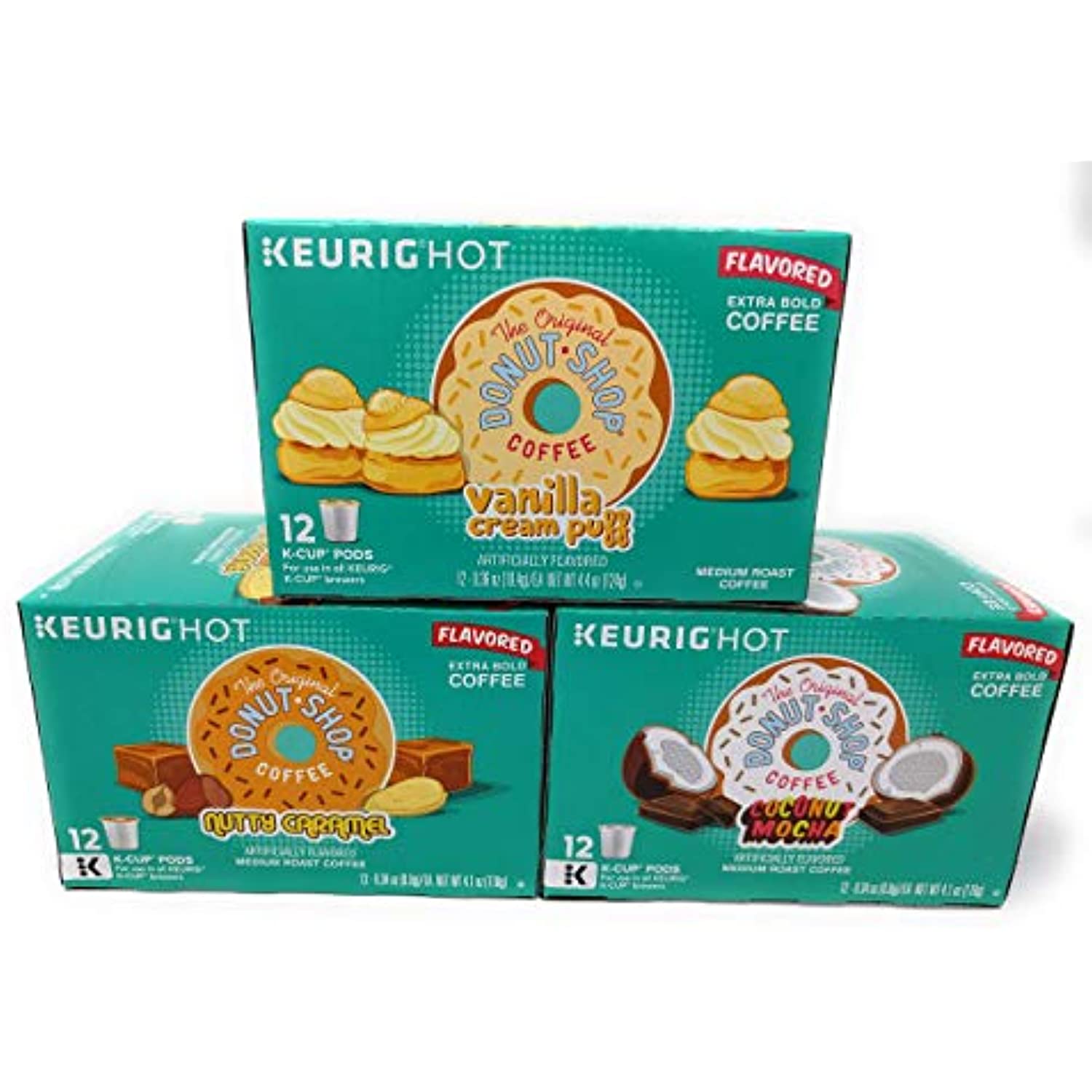 Donut Shop KCup Coffee Pods Variety Pack (Set Of 3) Coconut Mocha