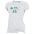 thumbnail image 2 of Women's Alternative Apparel White Hawaii Warriors Keepsake T-Shirt, 2 of 3