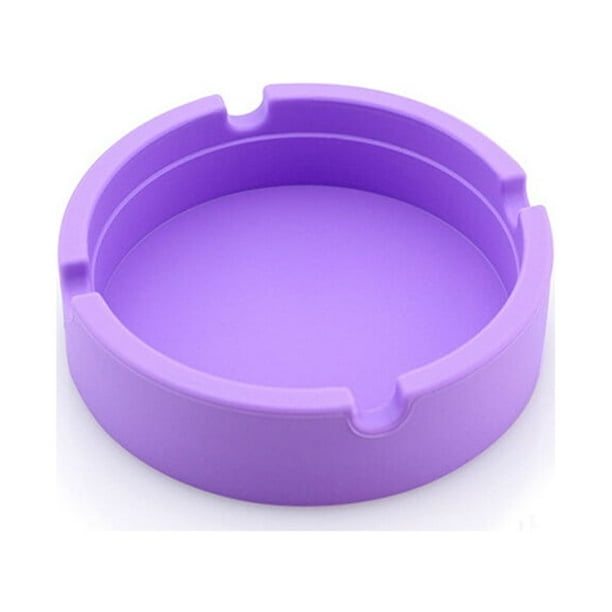 Advancent Cenicero de silicona resistente a la temperatura, soporte portátil para cenizas, almohadilla reutilizable para el hogar y el coche, Almacenamiento y organización del hogar Violeta