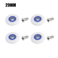 thumbnail image 1 of MYG pour Rouleaux de Porte de Douche de Rechange Diamètre de Roue 29 mm Coureurs Réglables Roues en Nylon Vis en Acier Inoxydable pour Enceintes Cabines Lot de 4, 1 of 5