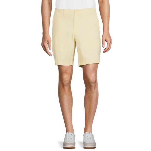 Men's and Big Men's Flat Front Shorts, 9” Inseam, Sizes 2854