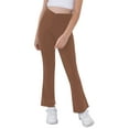 thumbnail image 2 of Sherrylily Girls Yoga Pants V Cross Waist Wide Leg Flare Pants High Waist Bootcut Pants with Pockets, 2 of 6