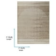 thumbnail image 7 of Livabliss Area Rugs for Living Room, 9ft Round Floransa Modern Tan Square Rug, Bedroom Dining Room Home Decor Stain Resistant Carpet (7'10" x 7'10"), 7 of 7