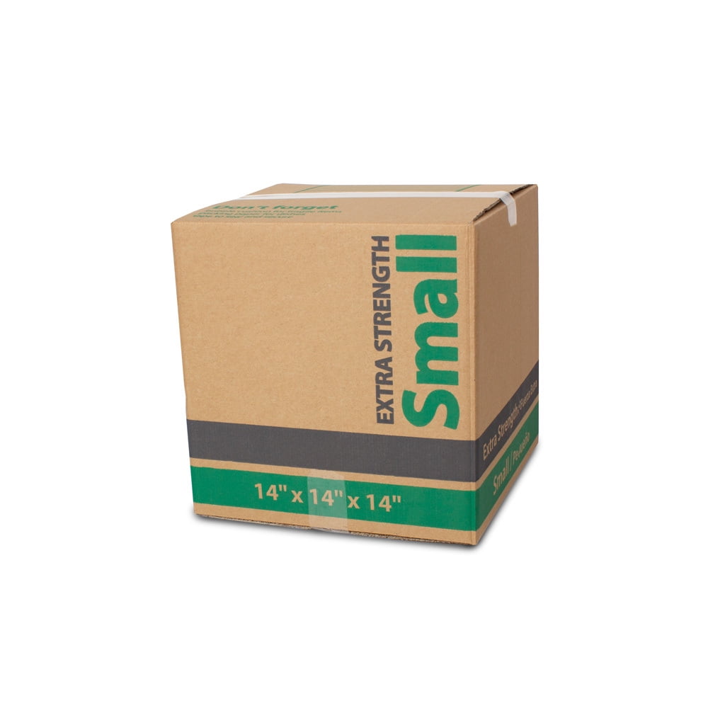 Pen+Gear Small Extra Strength Recycled Moving and Storage Box, Kraft, 14L x 14W x 12H