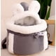 thumbnail image 3 of Bolsa cálida de invierno para mascotas, gato de peluche, portátil, pequeño bolso para perro, bolsa de pecho, transporte para cachorro y gato, 3 of 5