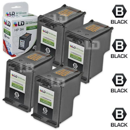 Remanufactured Replacement Cartridge for C8765WN (HP 94) Black (4 pack)