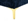 thumbnail image 6 of Upholstered U-Shape Sectional Sofa with Golden Metal Legs, Accent Sofa, Velvet Sectional Sofa, Mid-Century Velvet Sectional Sofa Couch, for Living Room Apartment, Navy, 6 of 7