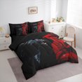 thumbnail image 3 of Homewish Jungle Leopard 7-Piece Full Bedding Set,Rose Flower Black Cheetah,Ultra Soft Reversible Decor For Teens, 3 of 8