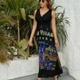 thumbnail image 6 of Las Vegas Sleeveless Dress Dresses Women Summer Evening Dresses Ladies Bohemia Long Dresses, 6 of 9
