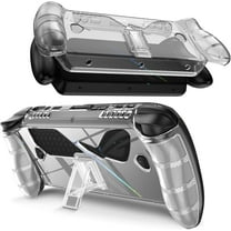 Clear Case for ROG Xbox Ally X with Stand, Shockproof Anti-Scratch Non-Slip TPU Soft Silicone Protective Grip Cover for ROG Xbox Ally X 2025 Handheld Video Game Console with Kickstand