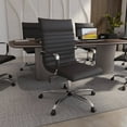 thumbnail image 4 of LeisureMod Harris Modern Adjustable Office Swivel Chair Leather High-Back Task Office Chair, Black, 4 of 10