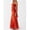Burgundy-M, variant on Burgundy Floral Strapless High-Neck Maxi Dress With Flowy Scarf Detail