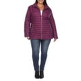 thumbnail image 2 of White Mark Women's Plus Size Zip Up Puffer Coat, 2 of 5