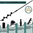 thumbnail image 7 of Cyleodo Garden Auger Drill Bit, 3x34 in, Disassemble Length, Spiral Hole Drill, Black, 7 of 7