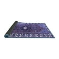 thumbnail image 2 of Ahgly Company Indoor Round Persian Blue Traditional Area Rugs, 5' Round, 2 of 4