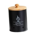 thumbnail image 5 of TISHITA Kitchen Vegetable Storage Tin Food Storage Container Fresh Vegetable Keeper Vegetables Storage Bin for Pantry Farmhouse Decor Black Small, 5 of 8