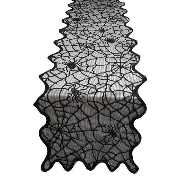 Darzheoy Halloween Tablecloth, Halloween Table Cloth for Rectangle Tables 14 x 72 inch, Halloween Washable Vintage Table Cover for Picnic Party Outdoor Dinner Dining Room