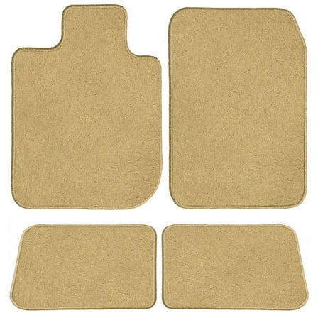 GGBAILEY Mercedes-Benz E-Class Beige Classic Carpet Car Mats / Floor Mats, Custom Fit for 2017, 2018, 2019, 2020, 2021 - Driver, Passenger & Rear Mats