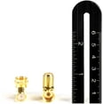thumbnail image 3 of THE CIMPLE CO - Right Angle Coax Connector - Gold - 90 Degree Coaxial Adapter - 100 Pack, 3 of 9