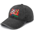 thumbnail image 2 of Cup26 Hats U.S.A CAN MEX 2026 Host Country Soccer Football Supporters Hats for Men Vintage Washed Distressed Black, 2 of 7