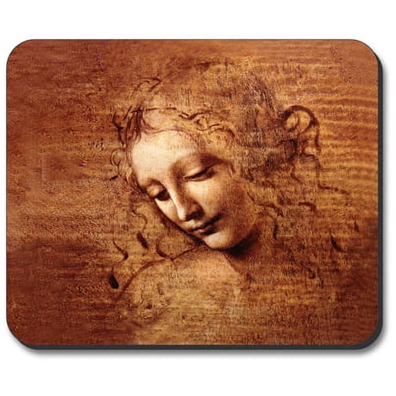 Art Plates Mouse Pad - Da Vinci: La Scapigliata