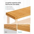 thumbnail image 4 of Banco para zapatos SONGMICS, organizador de bambú, 28,7 x 70,1 x 45,3 cm, 4 of 5