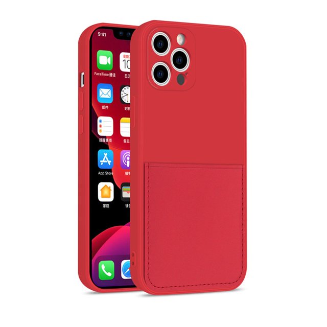 Funda de teléfono de silicona de Color caramelo para iPhone 12 13 14 SE 2020 11 Pro Max XS X XR 7 8 Plus, tarjetero, funda suave a prueba de golpes Tan Jianjun unisex
