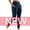 1PCS-Navy Blue, variant on Hanerdun Yoga Pants for Women Workout Legging Pocket High Waist Running Bottoms Activewear Black L