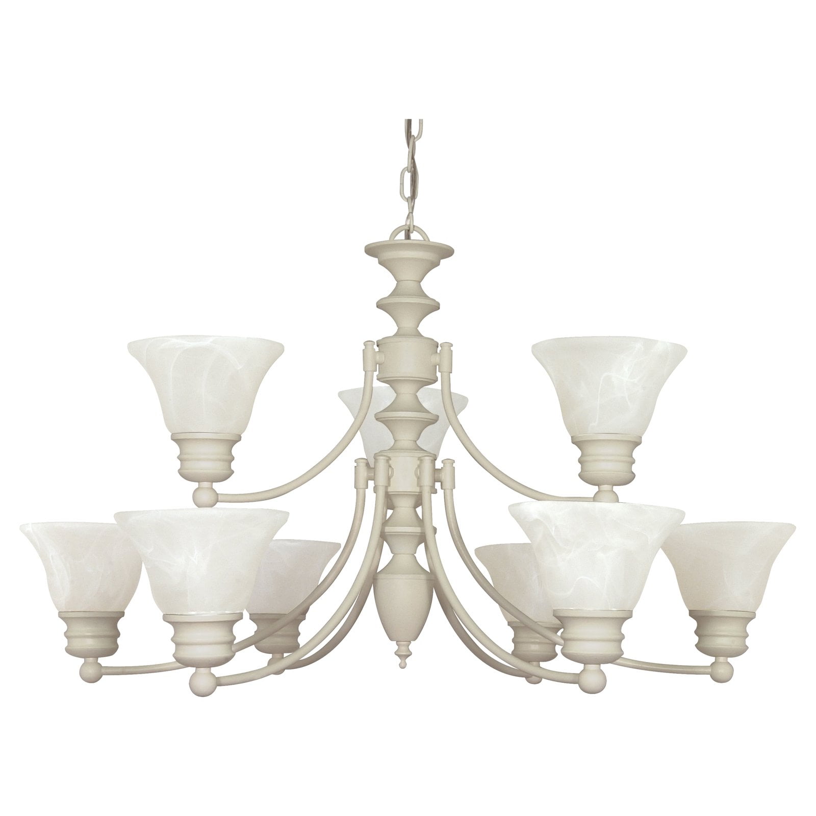 Nuvo Lighting 60363 9 Light (Medium Screw Base) 32" Empire Textured