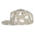 thumbnail image 3 of Fotbe Rabbit And Flower Flat Bill Visor Cap Classic Snapback Hat Polyester Foam Trucker Hat Trucker Cap Adjustable Baseball Cap, 3 of 9