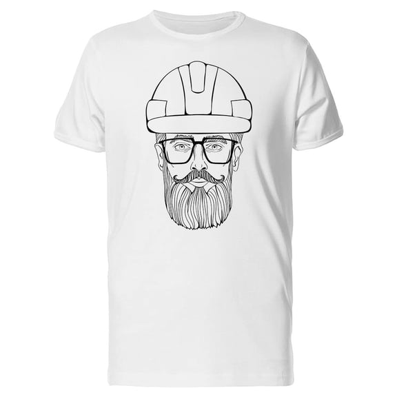 Bearded Man With A Helmet Tee Men's -Image by Shutterstock