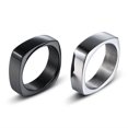 thumbnail image 2 of Square Stainless Steel Titanium Steel Ring For Men, 2 of 6