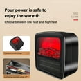 thumbnail image 7 of 800W Space Heater with Overheat Protection - 3-Speed Energy Efficient Heater/Fan, Portable for Bedroom/Office, Tip-Over Safe (110V), 7 of 7