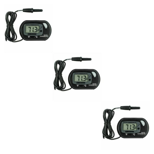 paramount LCD Digital Display Aquarium Thermometer High Accuracy Fishtank Water Temperarure Gauge Measurement Home Outdoor 1 Pc 3Set