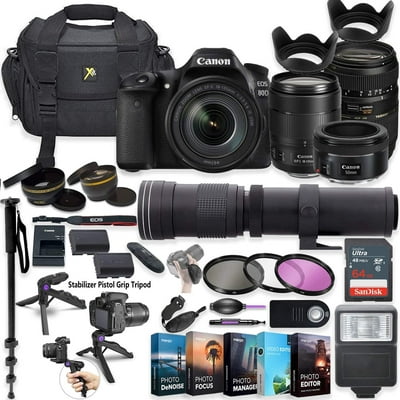 Canon EOS 80D DSLR Camera with Multiple Lenses and Botswana Ubuy