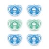 NUK Comfy Pacifiers, 6-18 Months, 6 Pack Style: Blue/Green