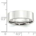 thumbnail image 7 of 14K White Gold 7mm Standard Flat Comfort Fit Band Ring Size 10, 7 of 7