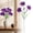 1 Branch Dark Purple, variant on DUOYOU 1 Branch Dark Purple Artificial Morning Glory Flowers Outdoors UV Resistant Faux Plants Fake Hanging Floral Yard Decor