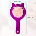 thumbnail image 2 of 1 Pc Women Cat's Ears Airbag Hair Comb for Straight Curly Thick Hair Purple ABS TPR, 2 of 6
