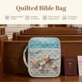 thumbnail image 4 of FOR U DESIGNS Starfish Seashell Print Bible Case Lightweight Bible Holder Case with Handle Washable Book Cover Church Bag Bible Protective Tote Bag with Zipper Pocket, 4 of 7