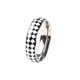 thumbnail image 1 of Anillo con diseño de tablero de ajedrez, joyería elegante exquisita para mujer, adorno de mano, anillos de dedos de colores simples, accesorio Ropa, zapatos y accesorios Miscelánea Acero Talla 9 Qarigey AP016439-06, 1 of 6