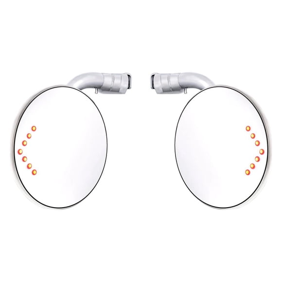 United Pacific Industries 110743 Paquete de 4 espejos peep con señal de giro LED, 1 paquete
