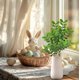 thumbnail image 5 of Spring Simulation Green Leaves Hand Bouquet Wedding Wedding Bouquet Bouquet Table Home Decoration Flowers, 5 of 5
