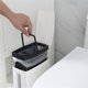 thumbnail image 5 of Papelera de plástico delgada para baño syligr Papelera con escobilla para inodoro Papelera, 5 of 8